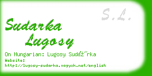 sudarka lugosy business card